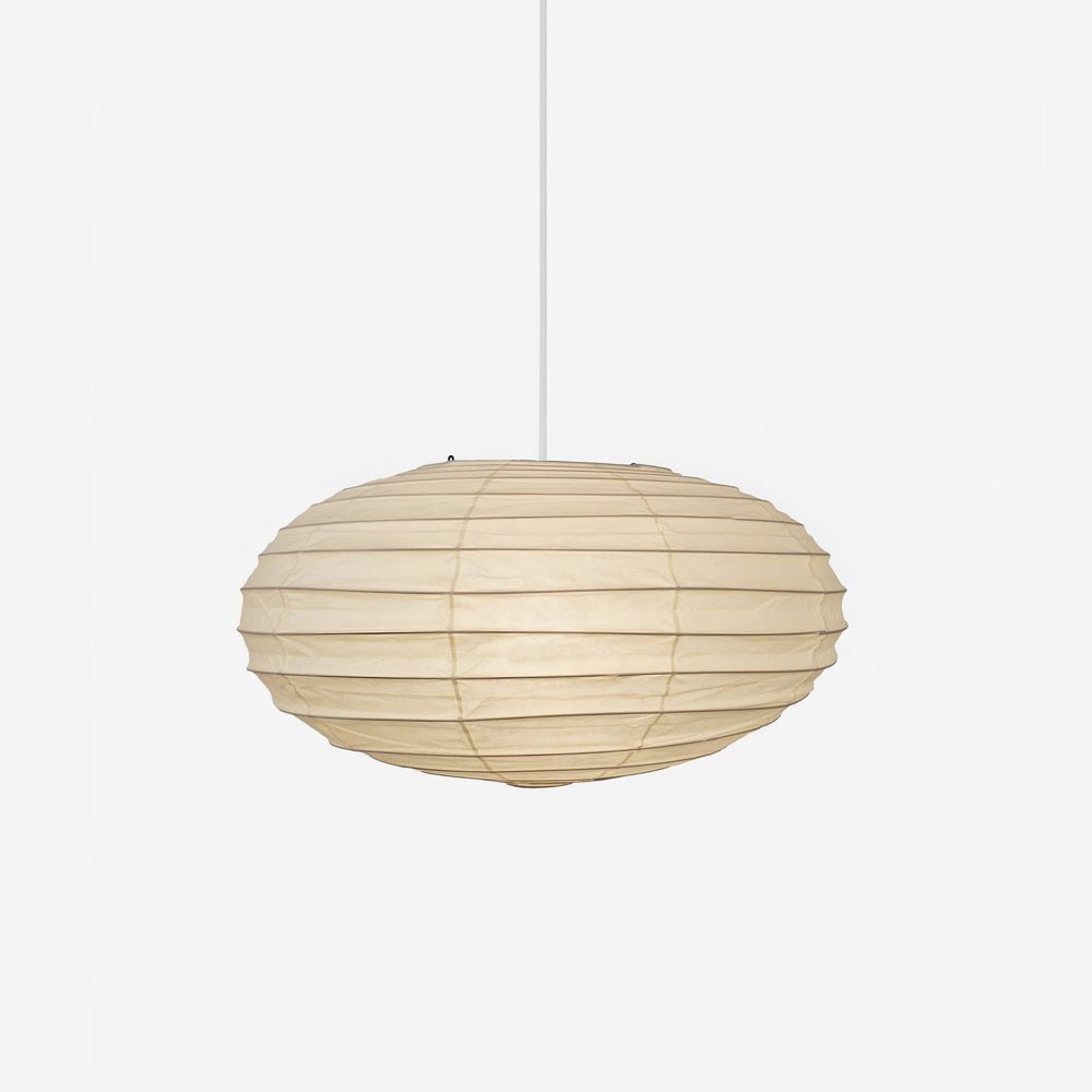 Washi Paper 70EN Pendant Lamp with a white washi paper shade