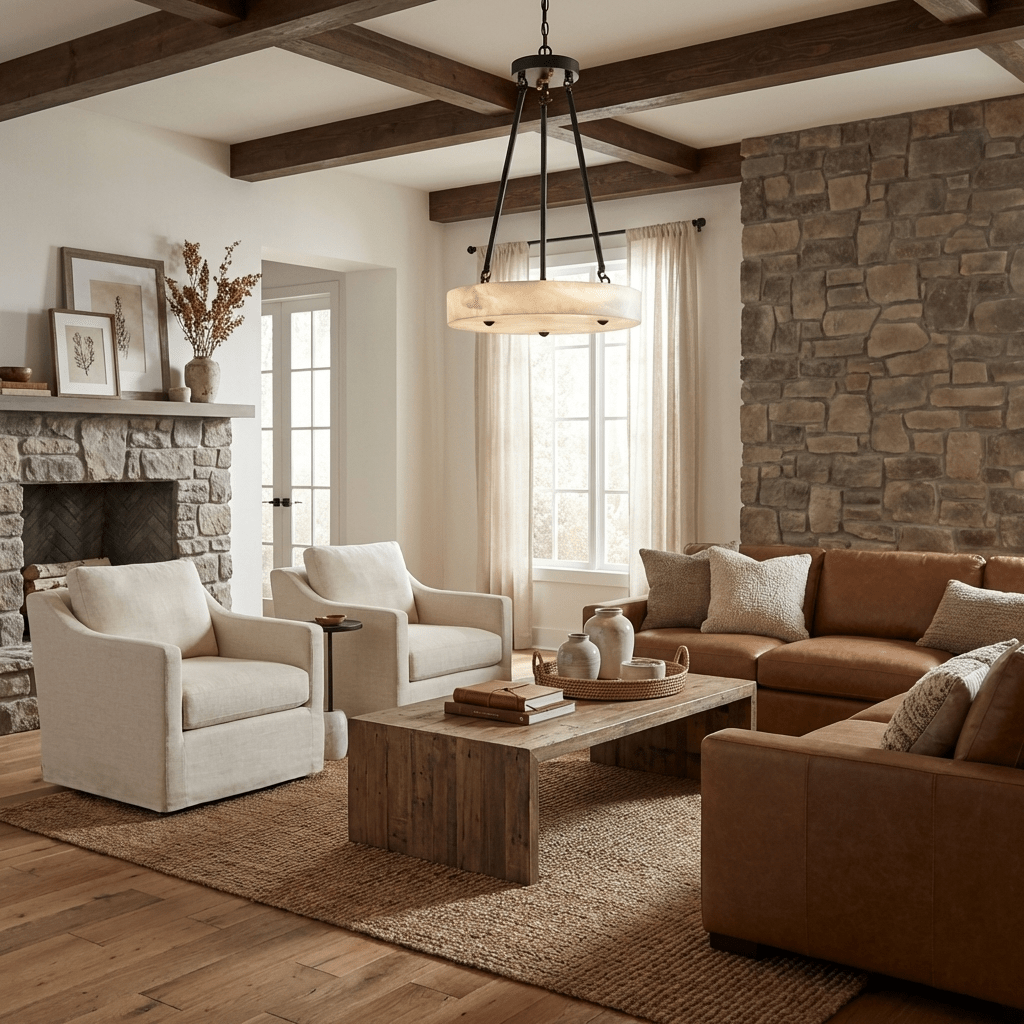 Aurelia Alabaster Disc Pendant Light product view