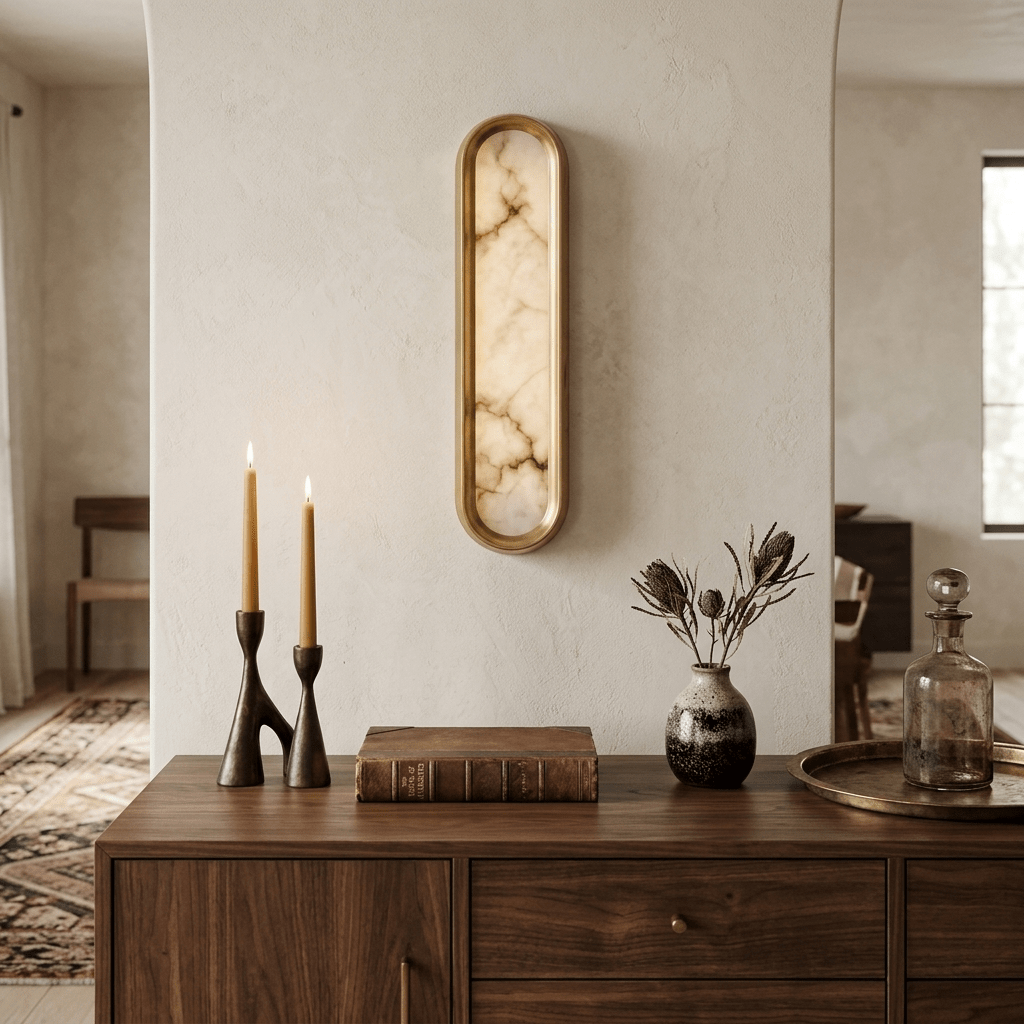 Aurelia Arch Alabaster Wall Light product view