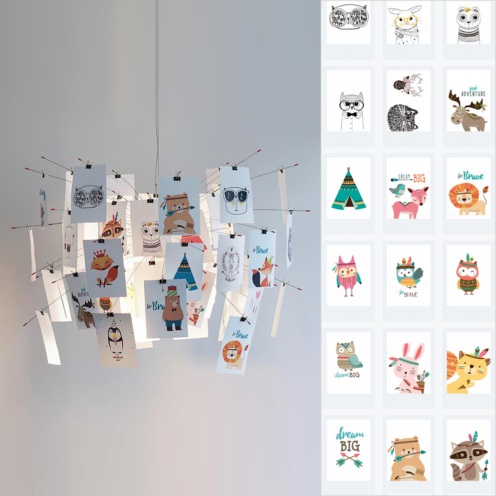 Paper Chandelier ? 23.6″ x H 23.6″ / Childlike Theme Chandelier