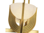 Alora Lighting Colette Vintage Brass Alabaster LED Mini Chandelier product view