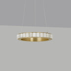 Alabaster Avalon Halo Chandelier Chandelier