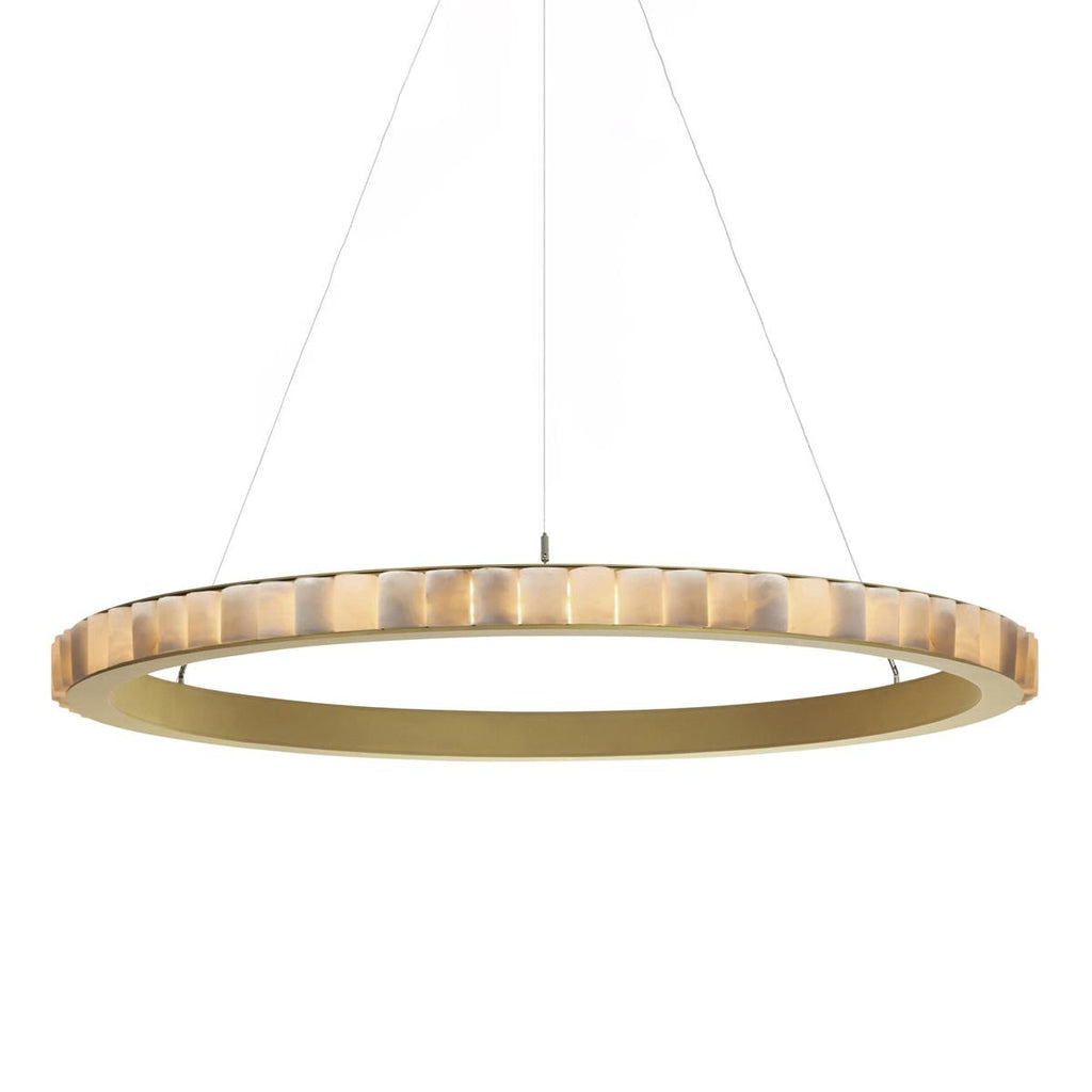 Alabaster Avalon Halo Chandelier Chandelier