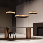 Alabaster Avalon Halo Chandelier Chandelier