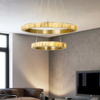 Alabaster Avalon Halo Chandelier Chandelier
