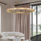 Alabaster Avalon Halo Chandelier Chandelier