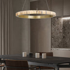Alabaster Avalon Halo Chandelier Chandelier
