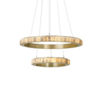 Alabaster Avalon Halo Chandelier Chandelier