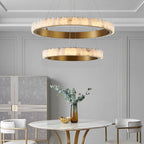 Alabaster Avalon Halo Chandelier Chandelier