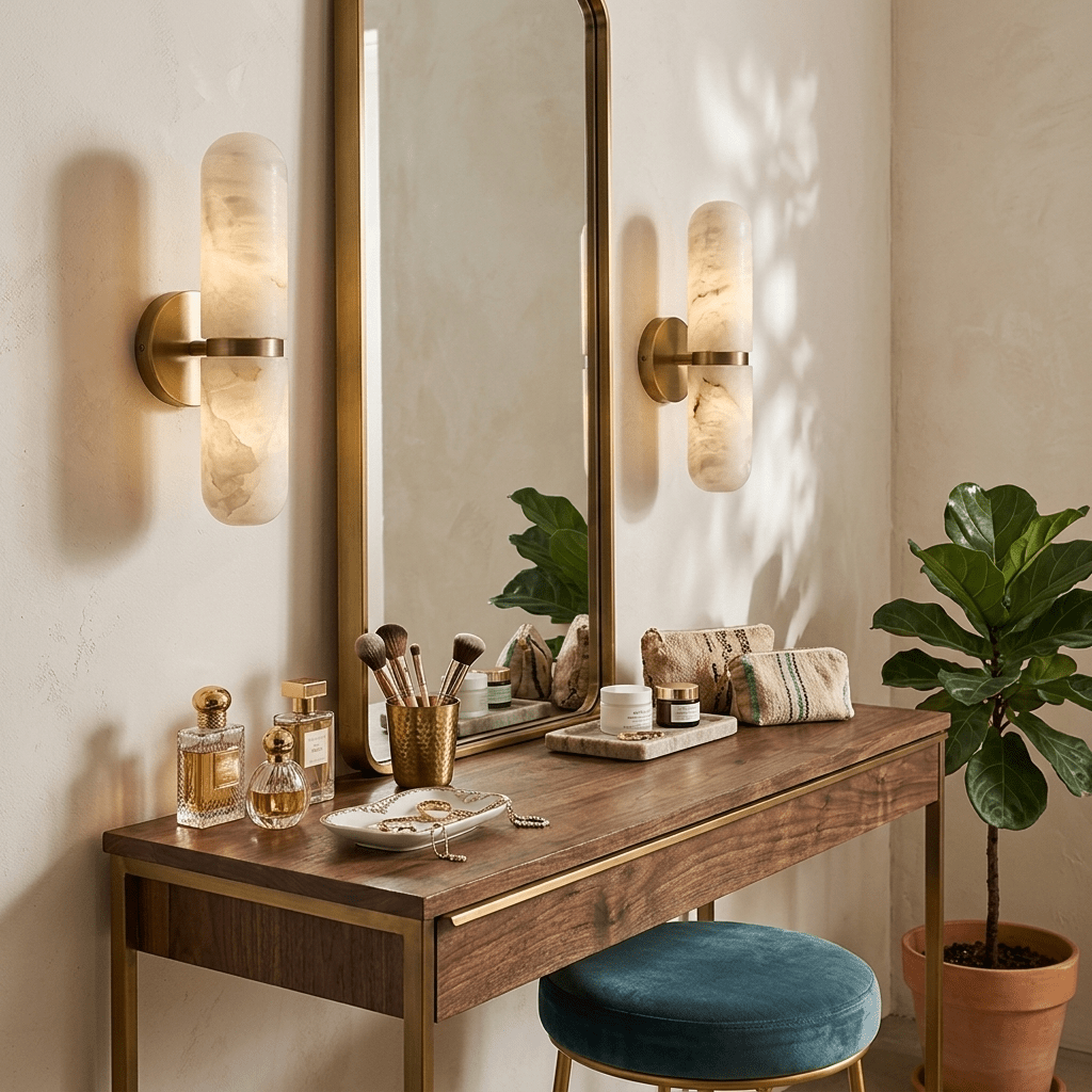Alabaster Capsule Wall Sconce product view