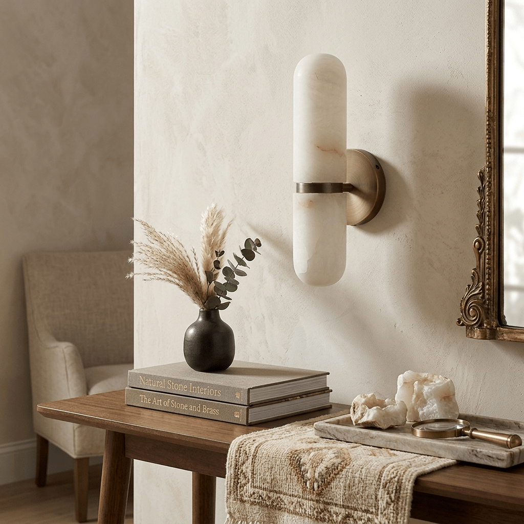 Alabaster Capsule Wall Sconce product view