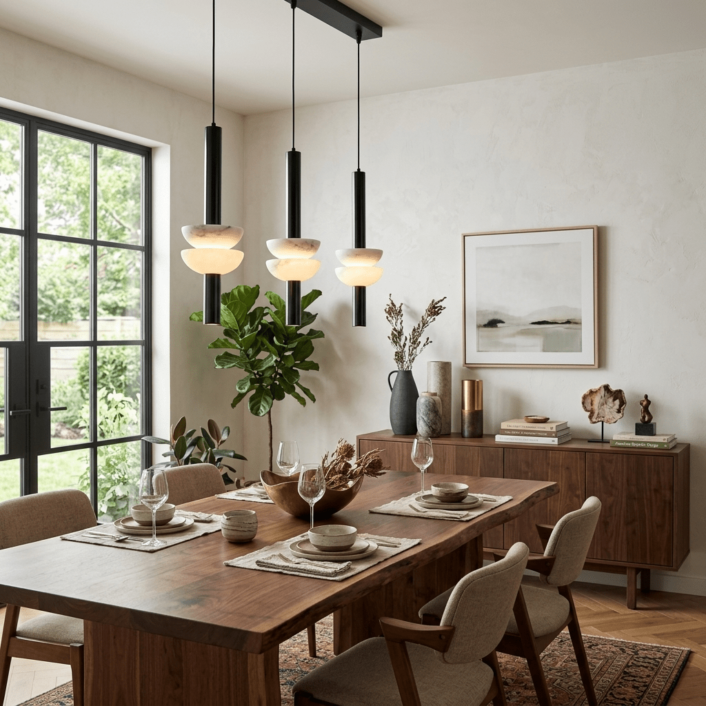 Alabaster Column Pendant Lamp product view