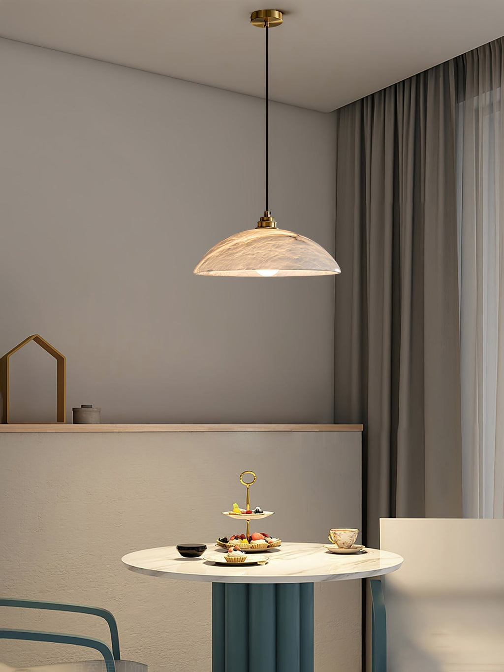 Alabaster Dome Pendant Lamp Pendant light