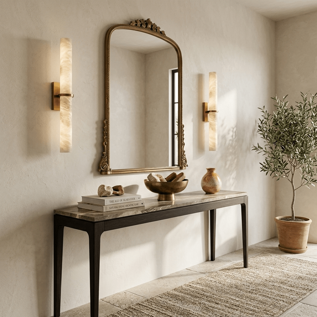 Aluna Alabaster Bar Wall Light product view
