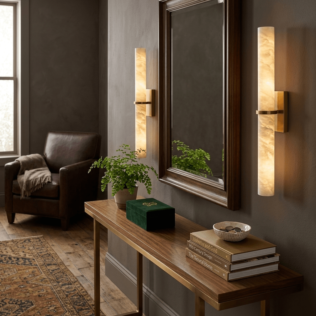 Aluna Alabaster Bar Wall Light product view