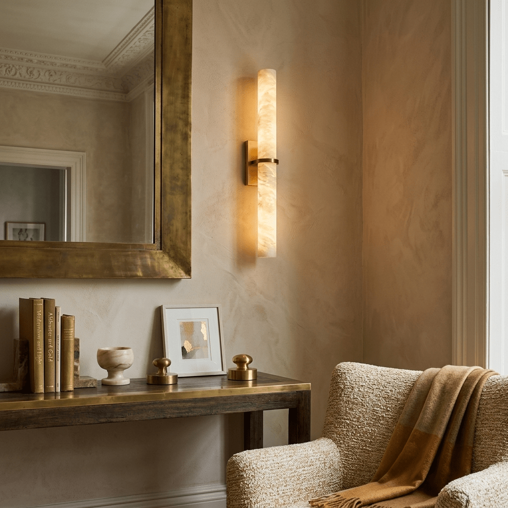 Aluna Alabaster Bar Wall Light product view