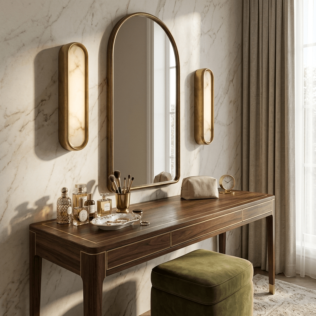 Aurelia Arch Alabaster Wall Light product view