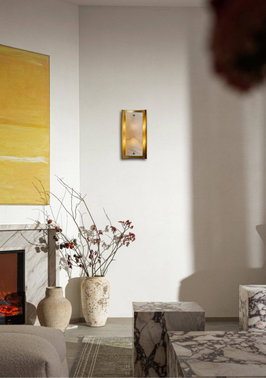 Calviero Alabaster Wall Sconce product view
