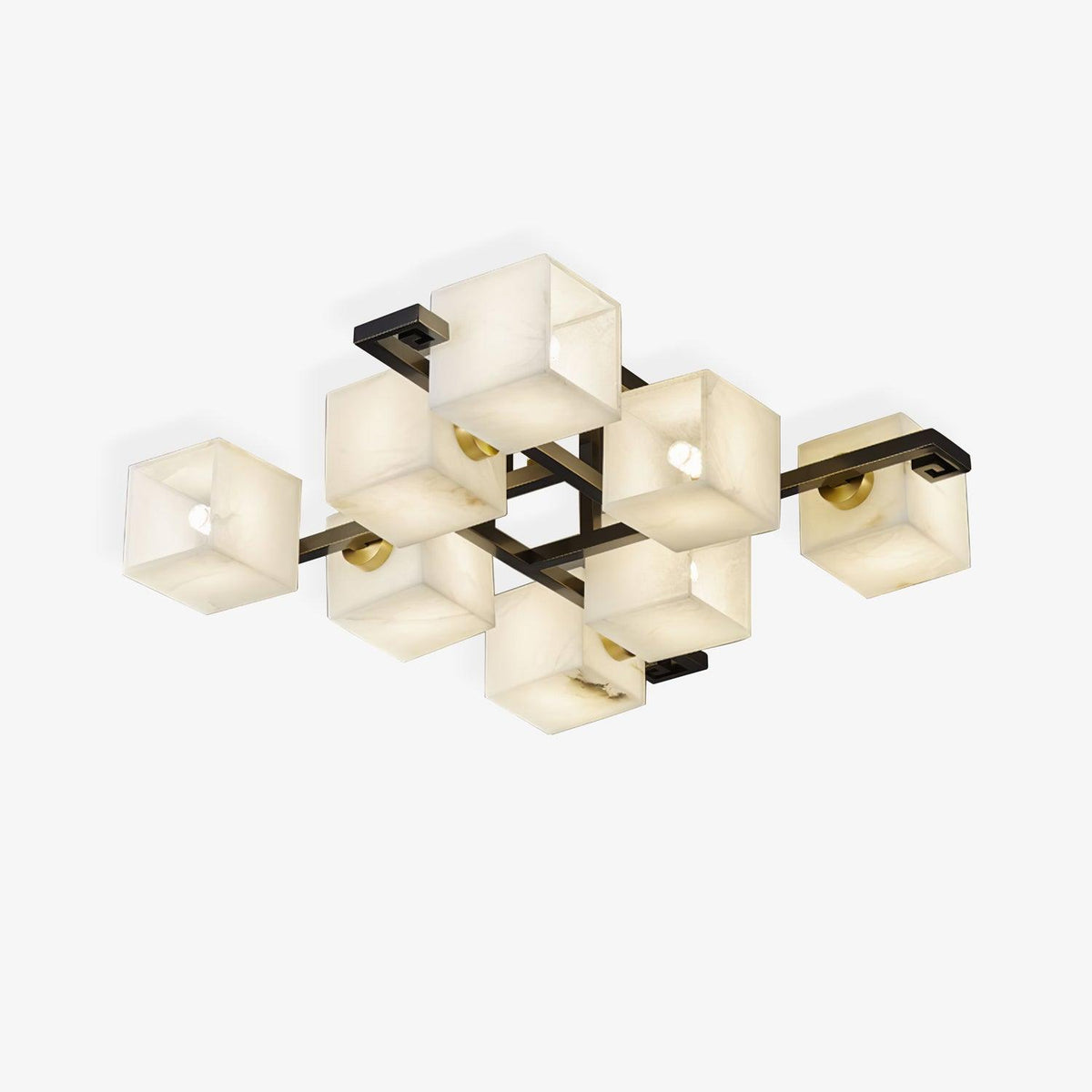 Cubist Alabaster Cluster Ceiling Lamp product view