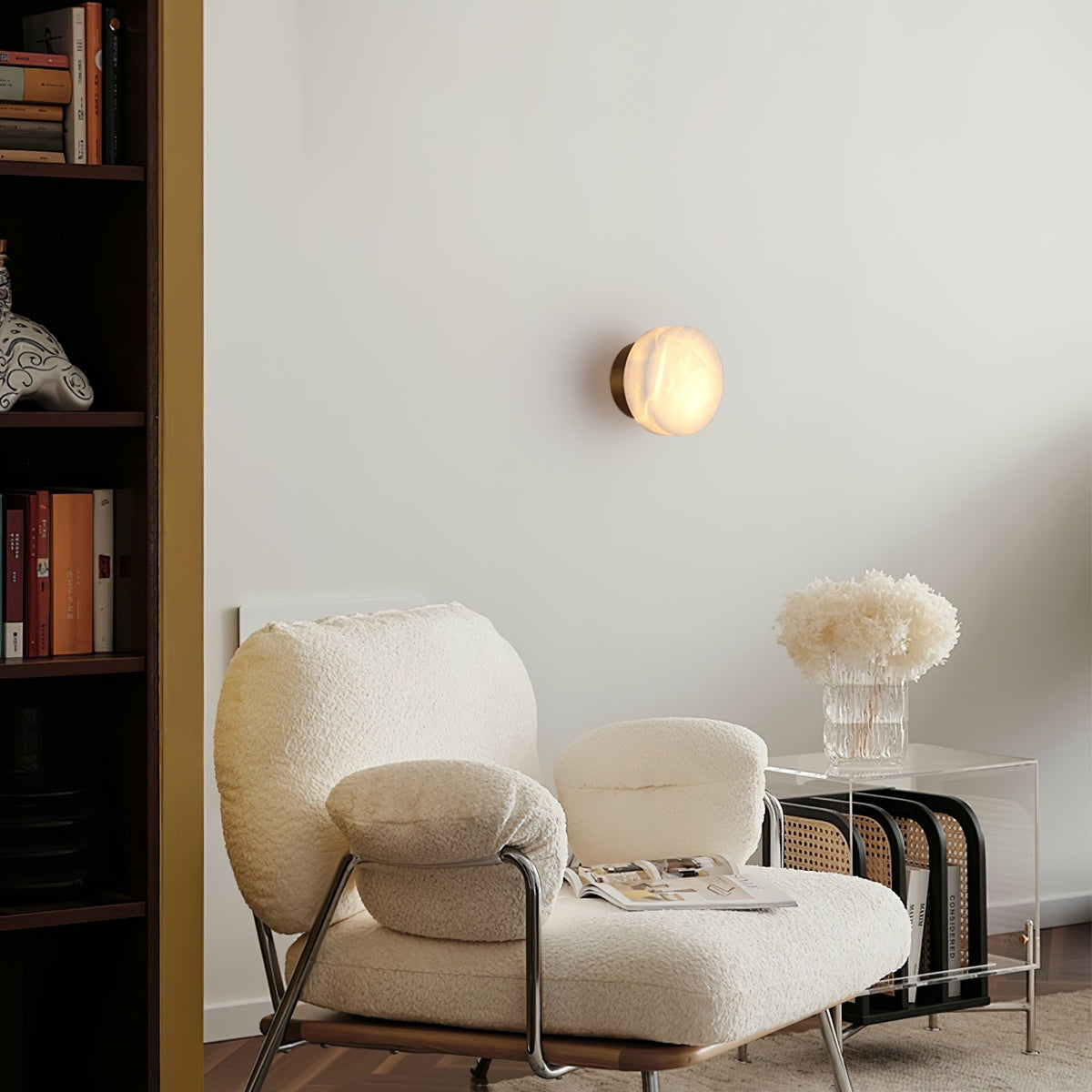 Cylindrical Alabaster Wall Light Wall lamp