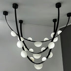 Dew Drops Alabaster Chandelier Chandelier