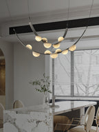 Dew Drops Alabaster Chandelier Chandelier