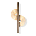 Dolly Alabaster Wall Lamp ? 11.8″ x H 23.6″ / Dia 30cm x H 60cm / Antique bronze & White / Warm Light Wall lamp