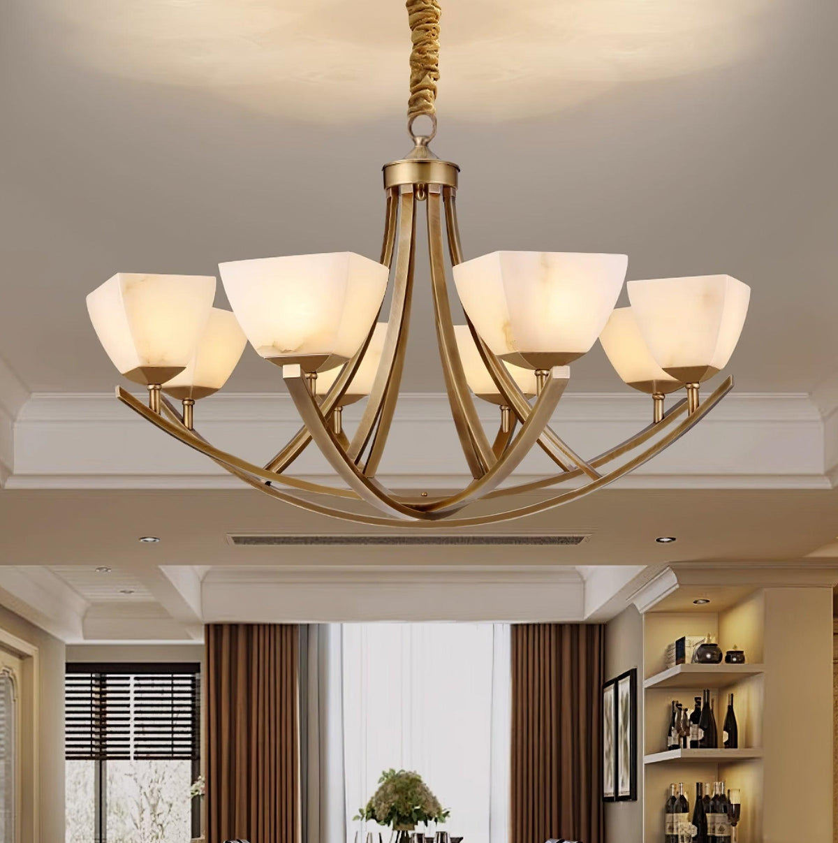 Dover Brass Chandelier product view