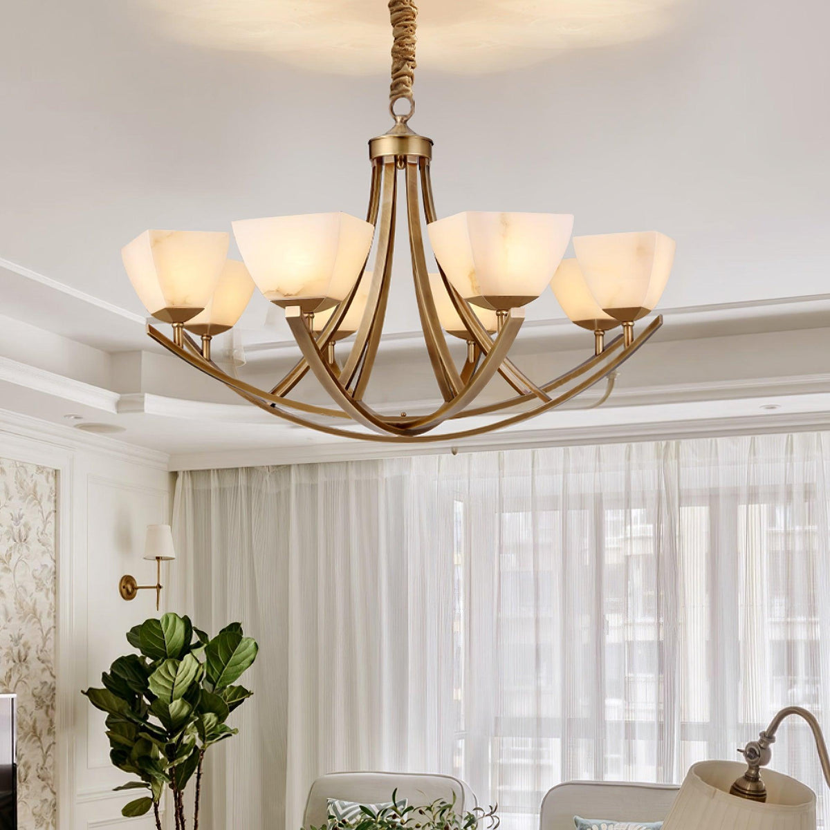 Dover Brass Chandelier product view