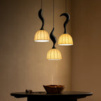 Elowen Twisted Wood Pendant Light