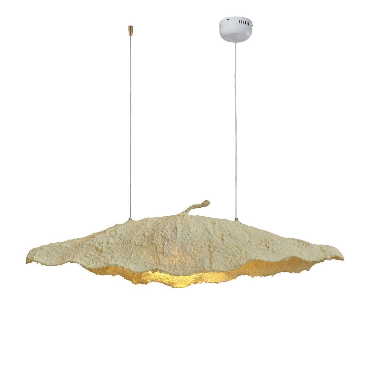 Etaias Pendant Lamp L 53.1″ x W 11.4″ x H 7.9″ / L 135cm x W 29cm x H 20cm / Beige / Warm Light Pendant light