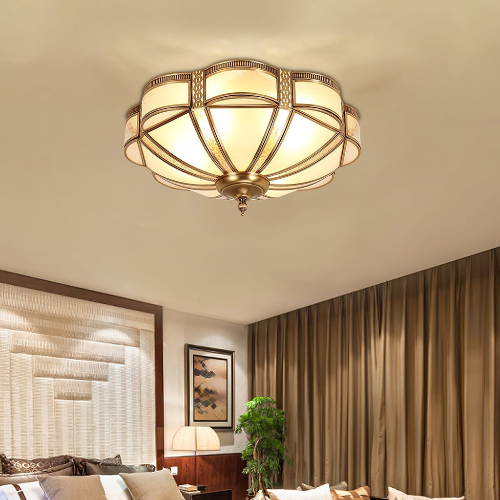 Floral Brass Ceiling Lamp Floor lamp
