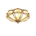 Floral Brass Ceiling Lamp Model A ∅ 13.8″ x H 6.7″ / Brass Floor lamp