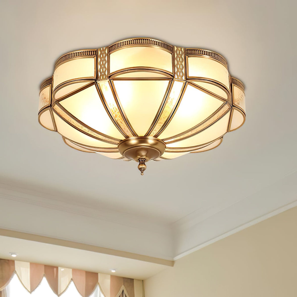 Floral Brass Ceiling Lamp Floor lamp