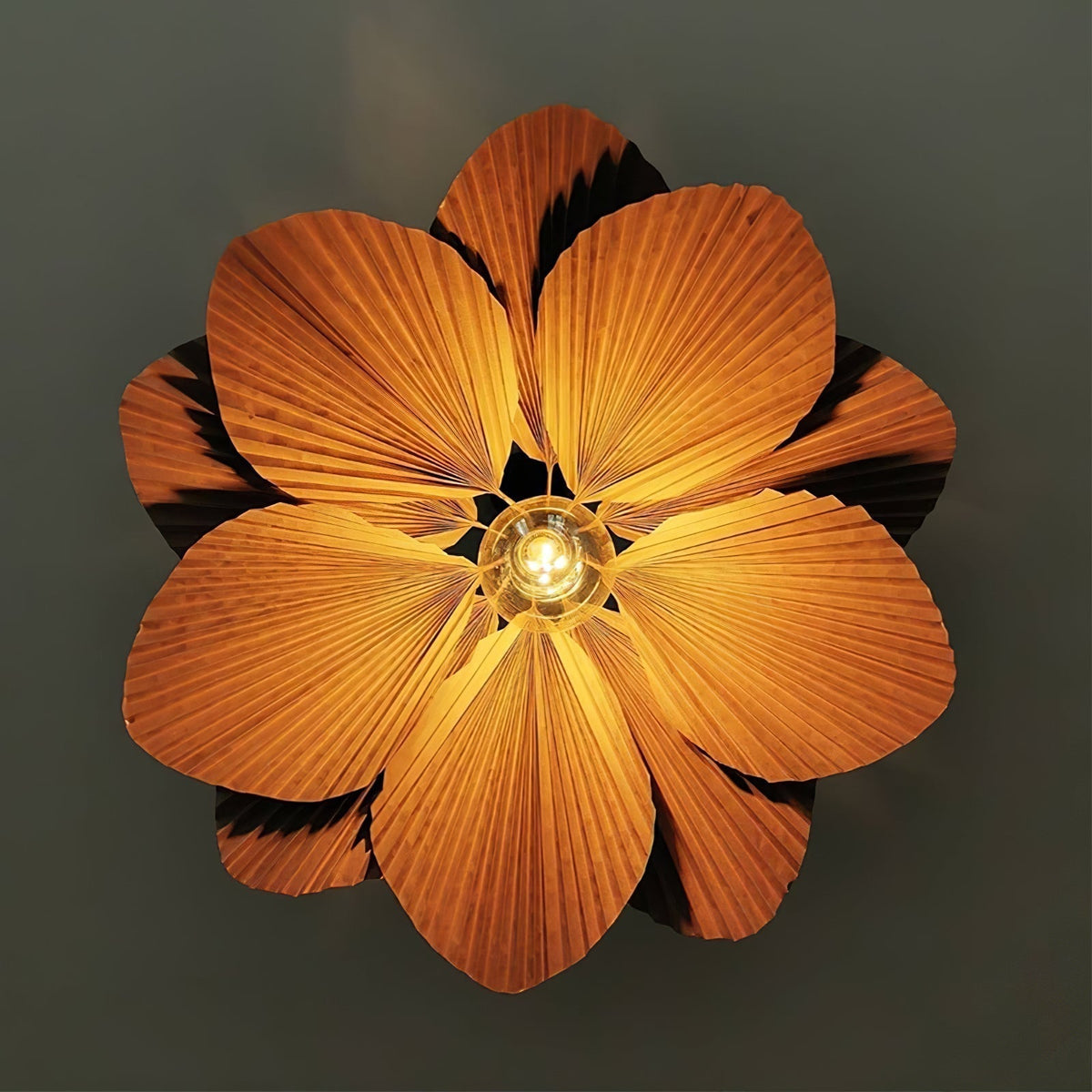 Folded Leaf Lotus Pendant Lamp Chandelier