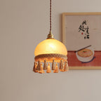 French Tassels Brass Pendant Light product view