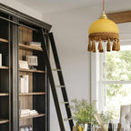 French Tassels Brass Pendant Light product view