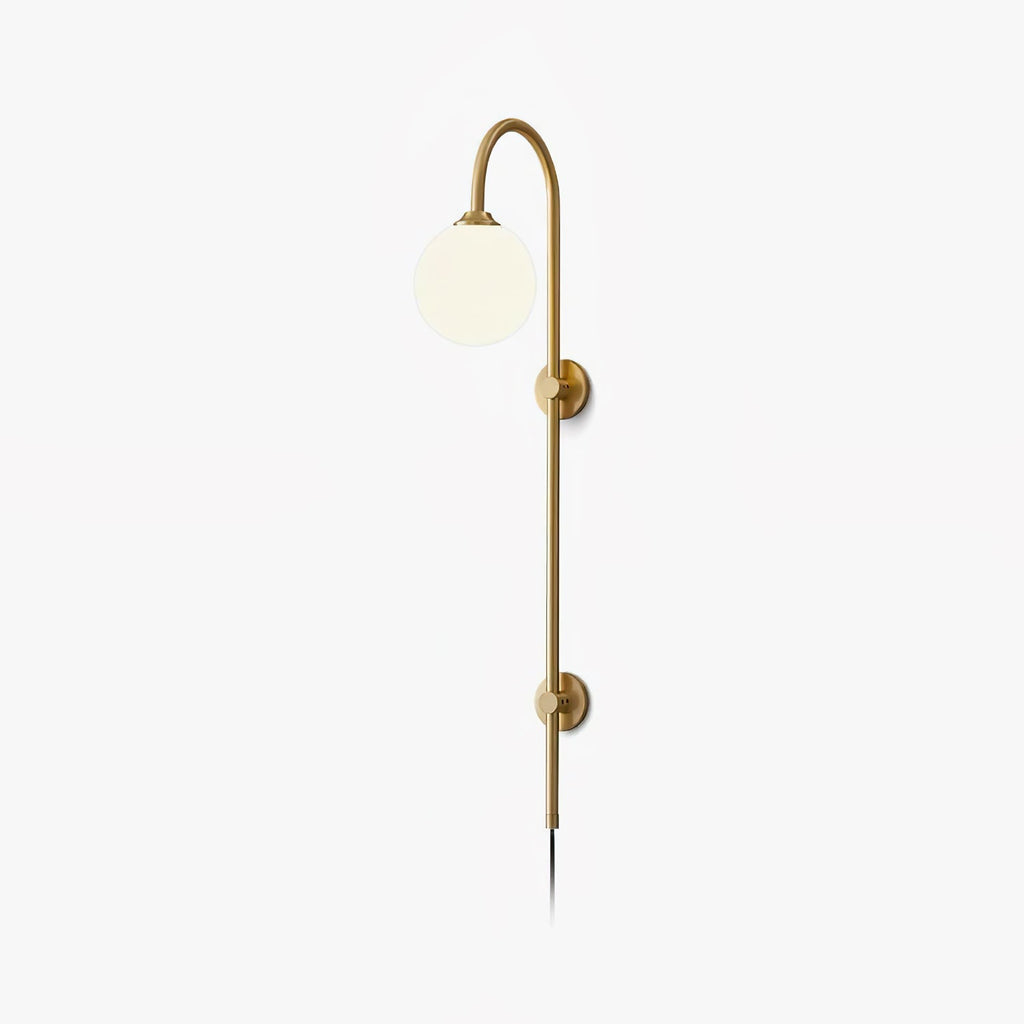 Globe Brass Plug-in Wall Sconce product view