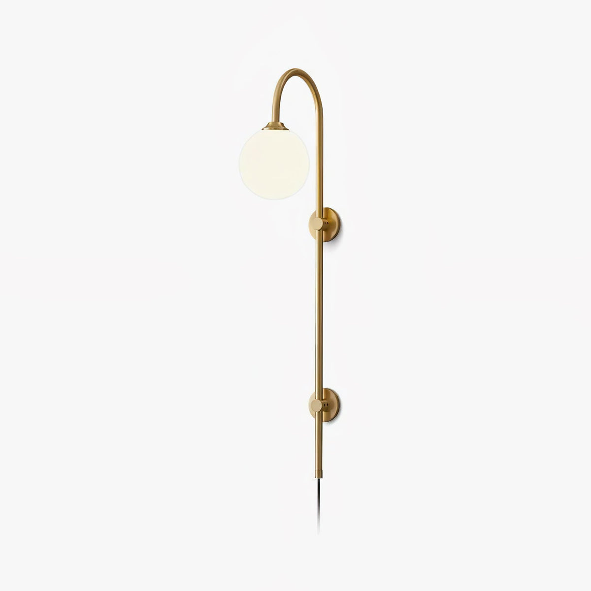 Globe Brass Plug-in Wall Sconce product view