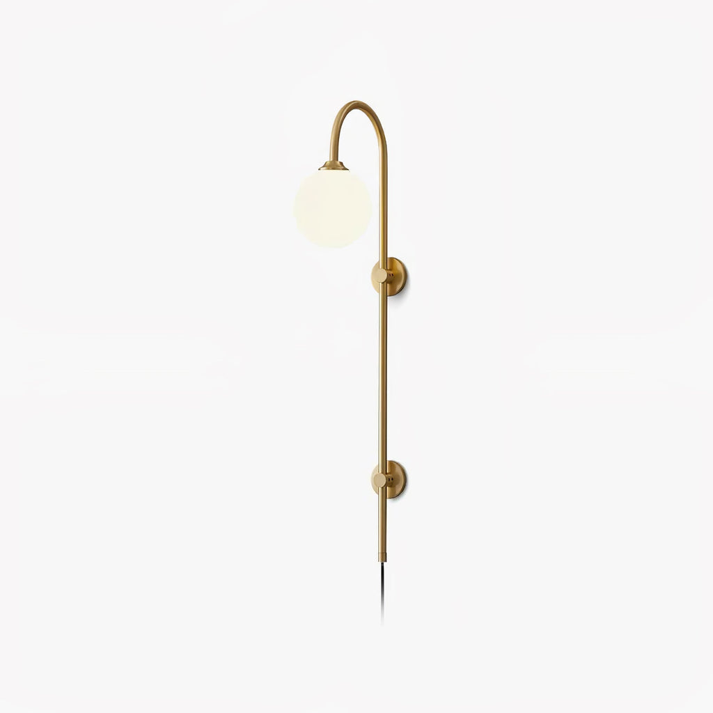 Globe Brass Plug-in Wall Sconce product view