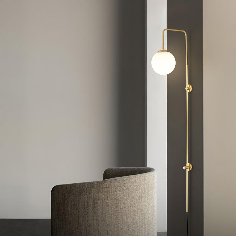 Globe Brass Plug-in Wall Sconce product view