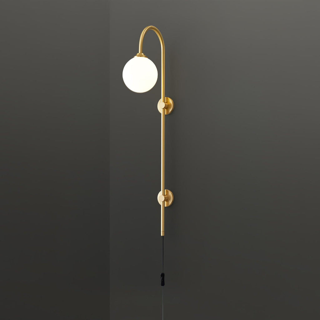 Globe Brass Plug-in Wall Sconce product view