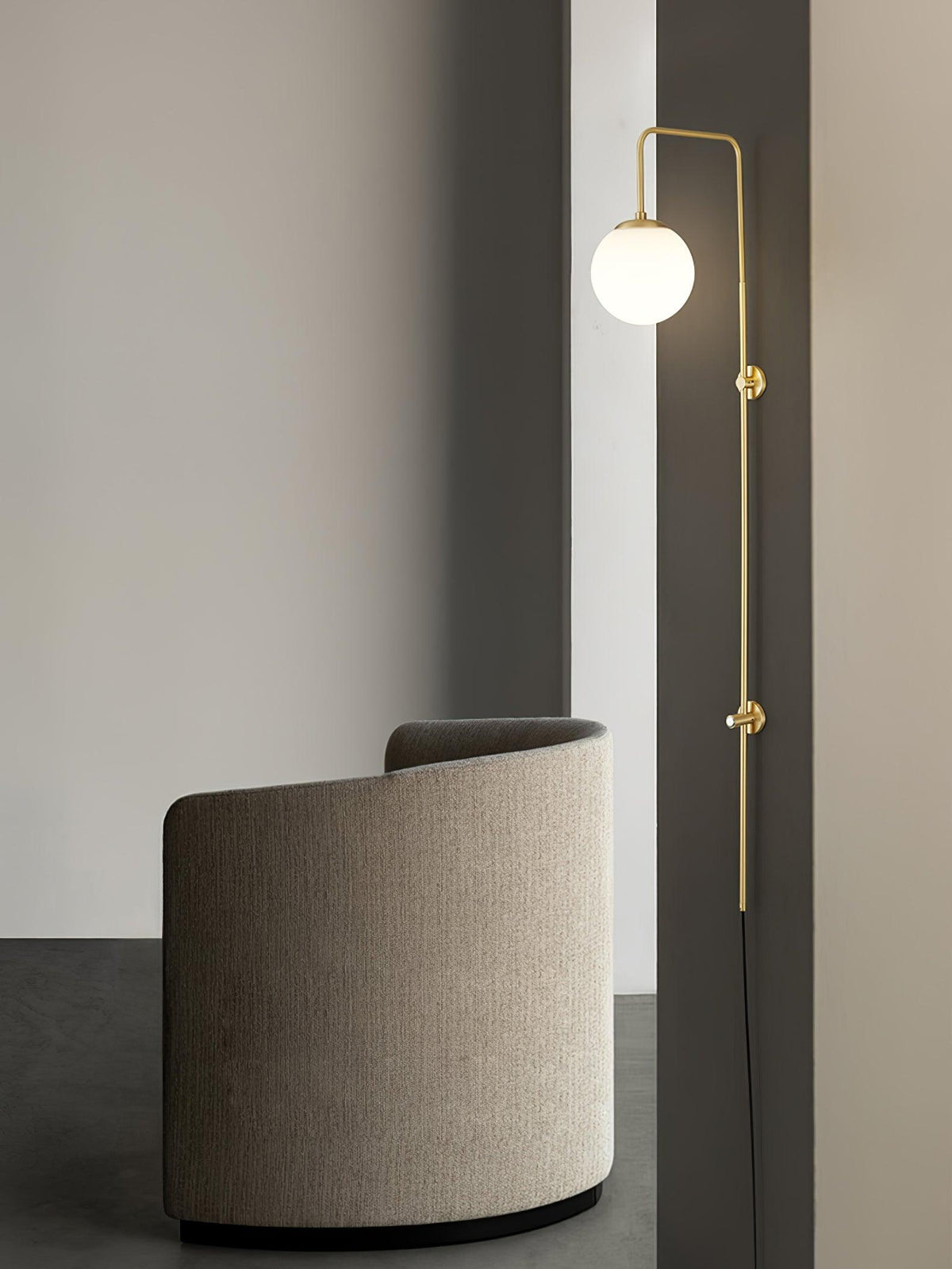 Globe Brass Plug-in Wall Sconce product view