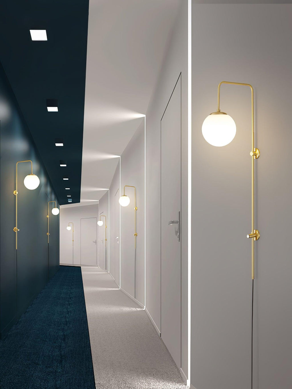 Globe Brass Plug-in Wall Sconce product view