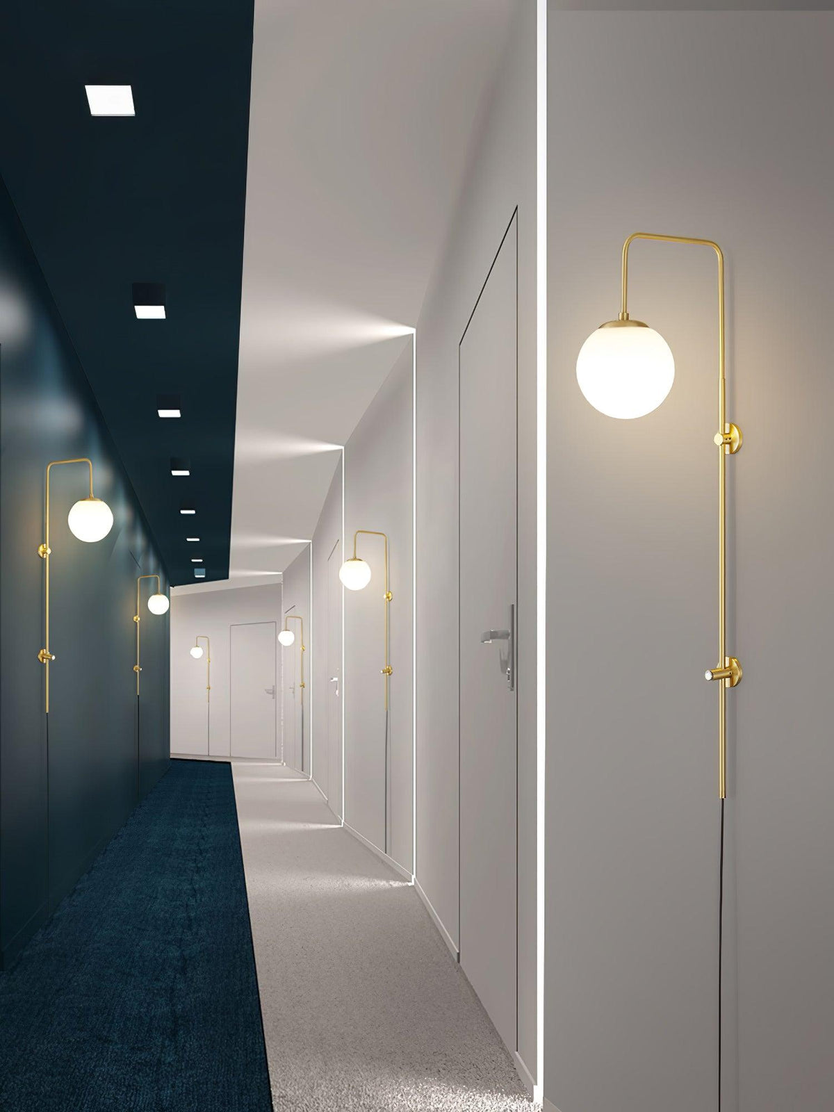 Globe Brass Plug-in Wall Sconce product view