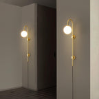 Globe Brass Plug-in Wall Sconce product view