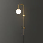 Globe Brass Plug-in Wall Sconce product view