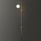 Globe Brass Plug-in Wall Sconce product view