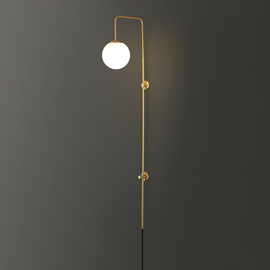 Globe Brass Plug-in Wall Sconce product view