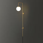 Globe Brass Plug-in Wall Sconce product view